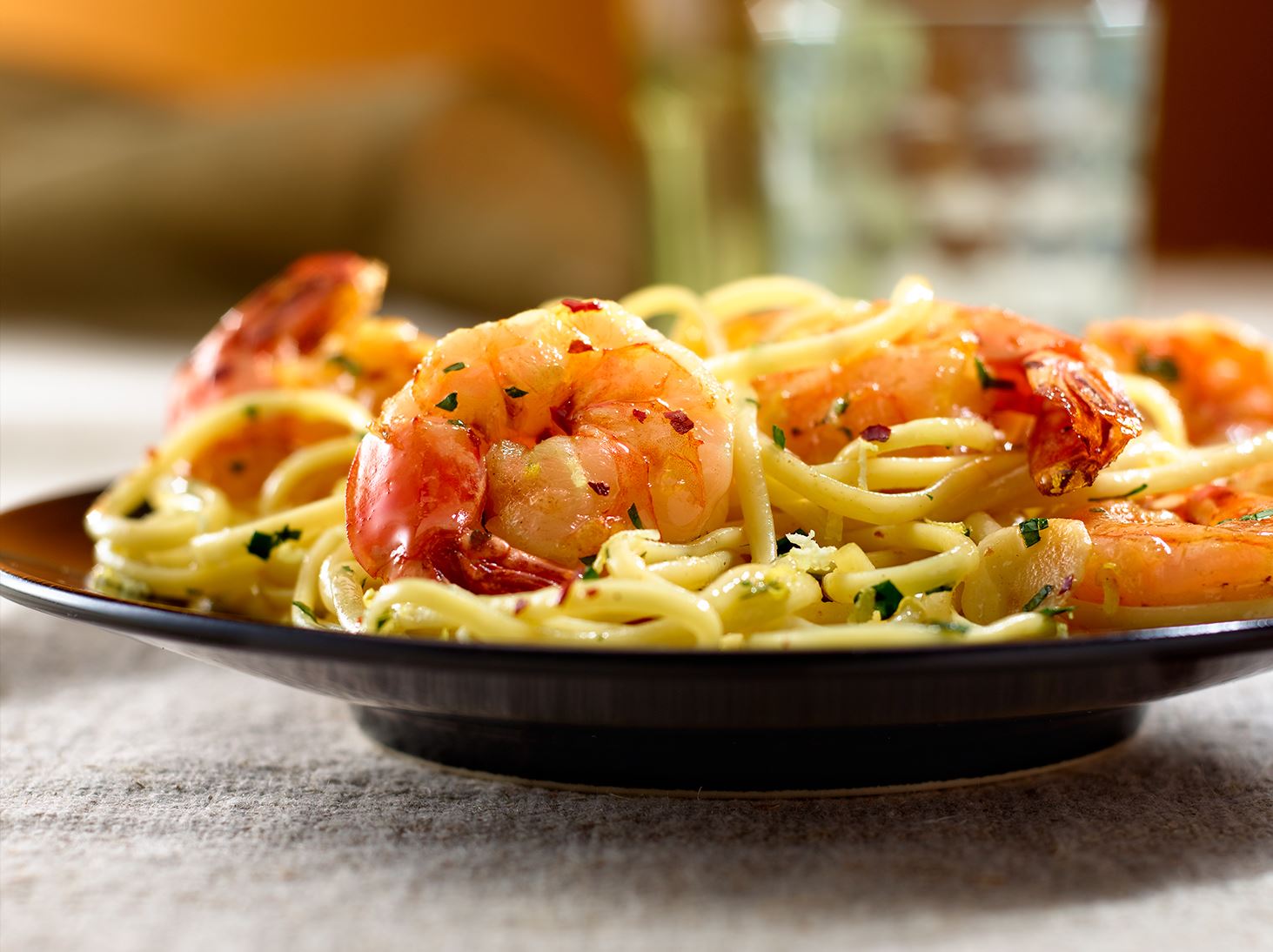 Pasta Gourmet con Camarones